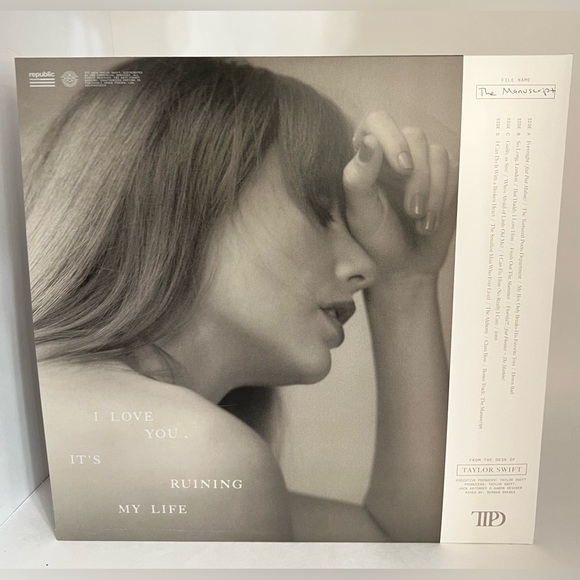 Taylor Swift SIGNED PHOTO INSERT The Tortured Poets Department Vinyl Manuscript - Picture 6 of 9